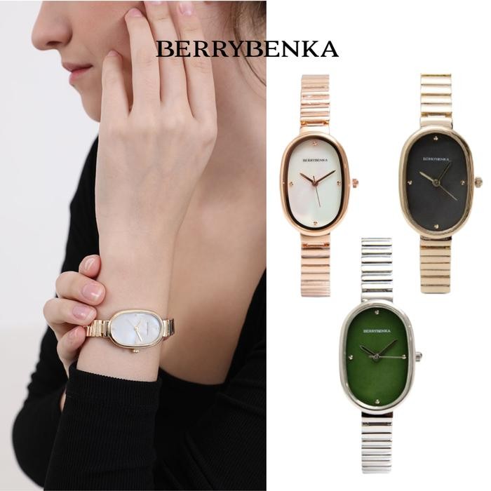 Femmora- Berrybenka - Jam Tangan Rantai Wanita Sofia Calestra Oval Watches Watches