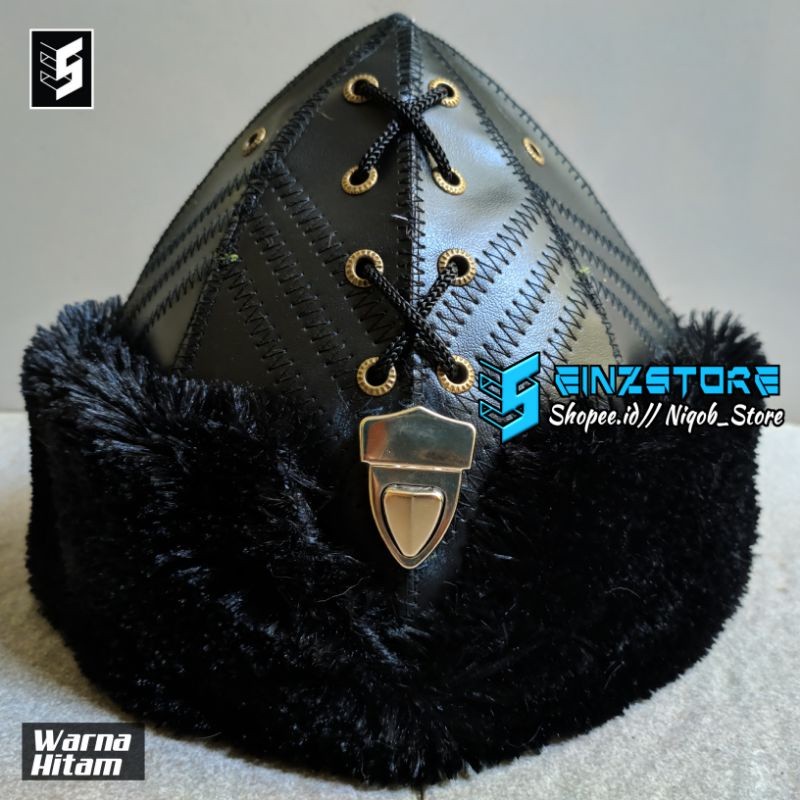 Promo  Peci Turki Urtugrul Ottoman Bulu Kulit Sintetis Topi Olahraga Pria