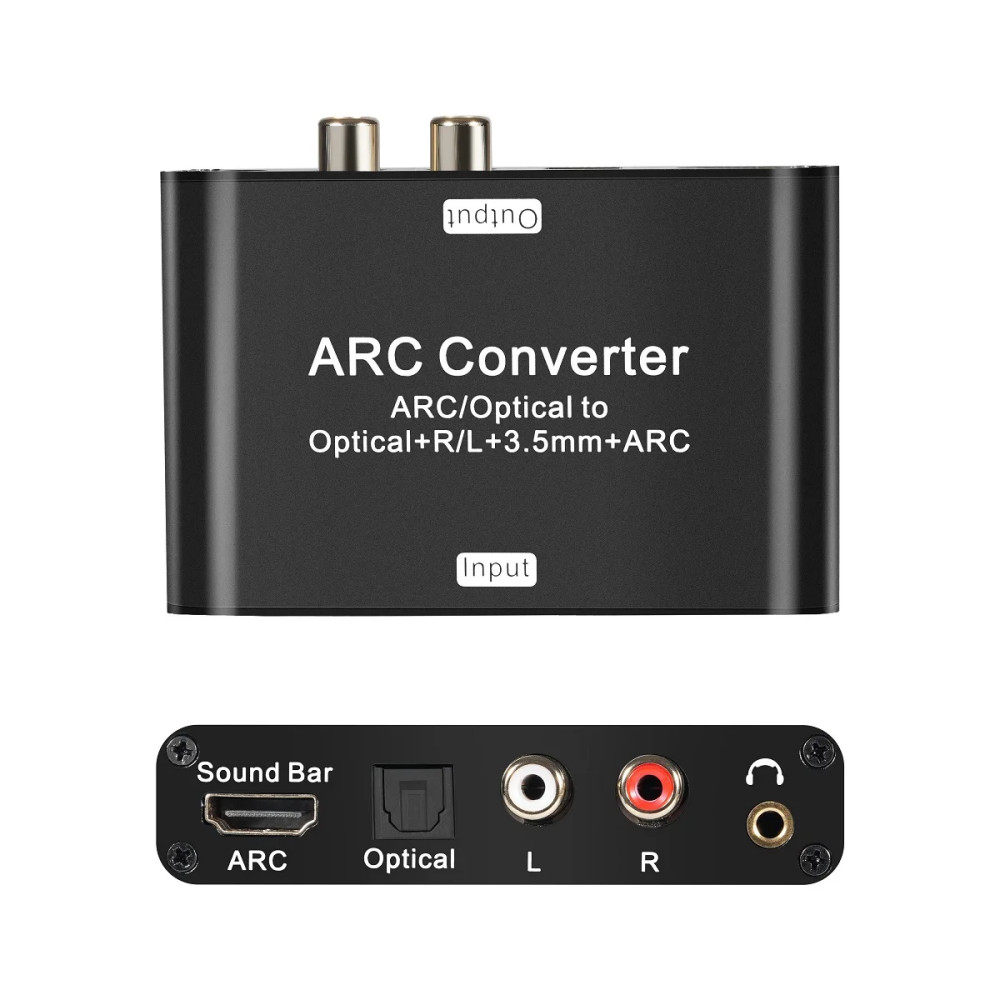 ARC Audio Converter 192KHz ARC Audio Extractor Digital to Analog DAC HDMI ARC SPDIF to Optical 3.5mm