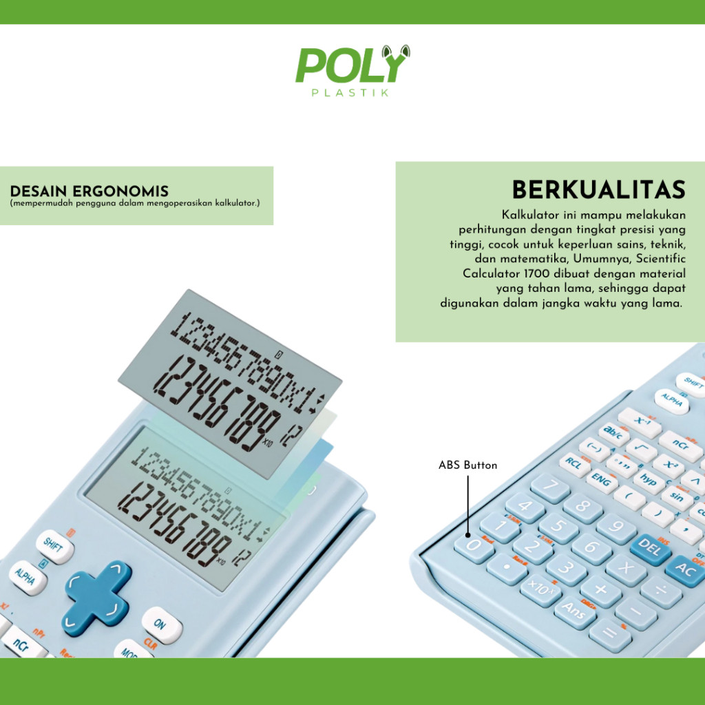 

[READY] Deli Calculator Scientific Kalkulator 240 Fungsi Kalkulasi 1700