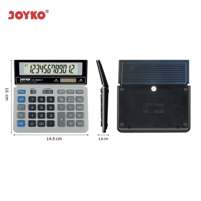 

[READY] KALKULATOR JOYKO CC-868CH 12 DIGIT ADA CHECK