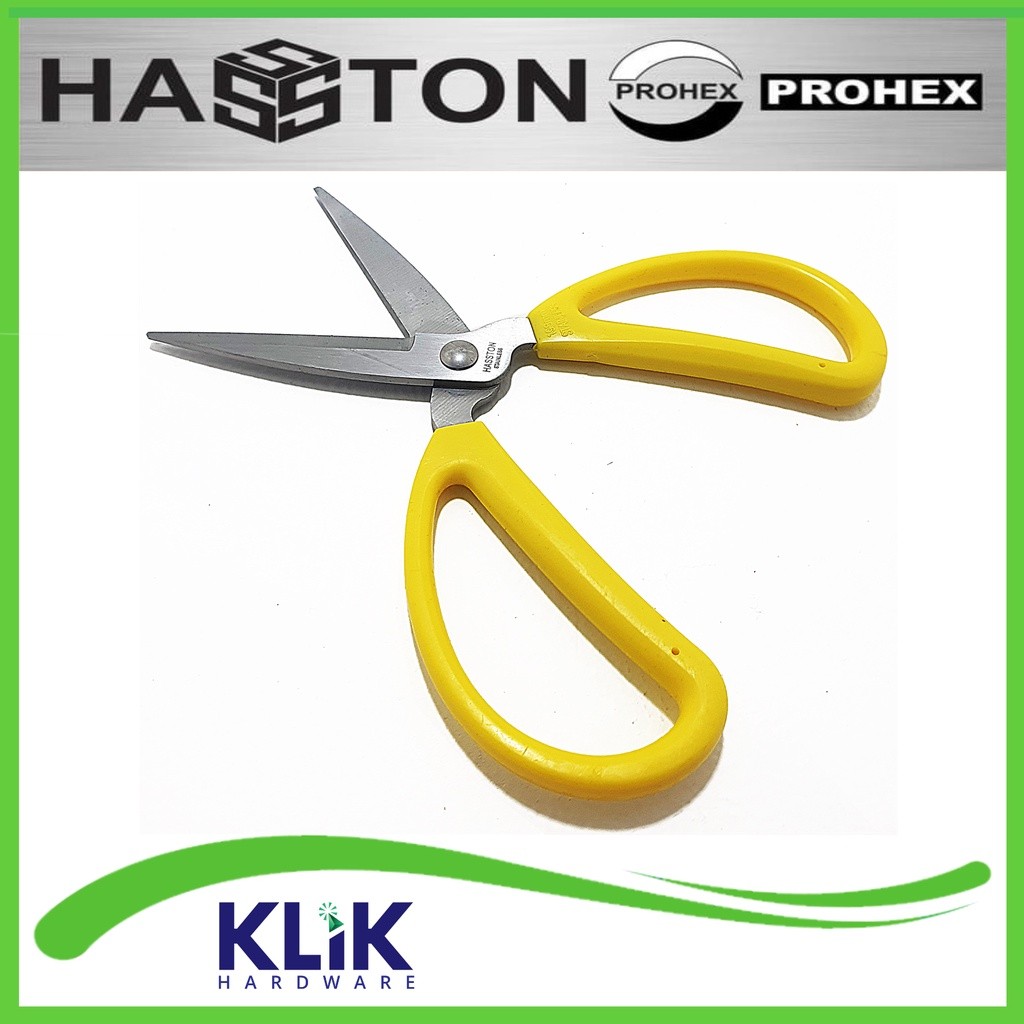 

[READY] HASSTON Gunting Kain Kulit Kertas - Gunting Kodok Serbaguna 8 Inch Kuning