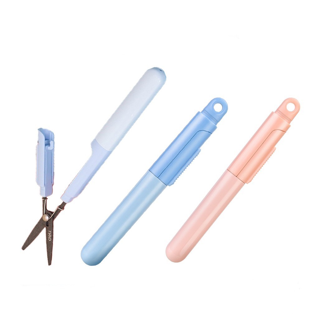 

[READY] GUNTING MINI TRAVEL LUCU + TUTUP DELI E 77761 PORTABLE SCISSORS