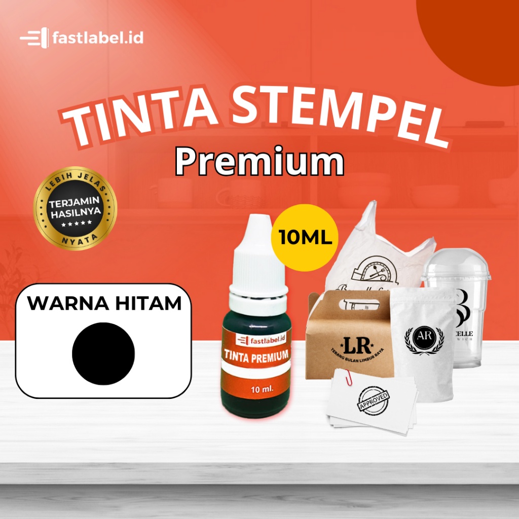 

[READY] FASTLABEL TINTA STEMPEL FLASH 10ML TINTA STEMPEL HITAM PERMANEN 10ML TINTA STEMPEL HITAM