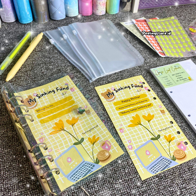 

[READY] PAKET NABUNG BINDER SERU A6 PAKET BINDER MENABUNG A6