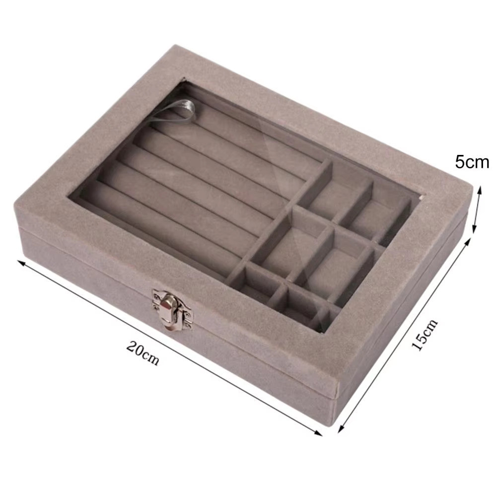 Payoe Pellucid Jewelry Box Kotak Perhiasan Tempat Perhiasan Bening Transparant Elegant