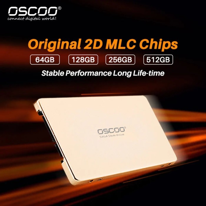OSCOO 2.5'' SSD SATA3 Hard Drive Disk Ssd 128GB 256GB 512GB HD SSD
