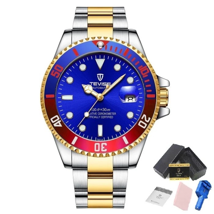 Top Brand Men Mechanical Watch TEVISE T801A Automatic Date Fashion