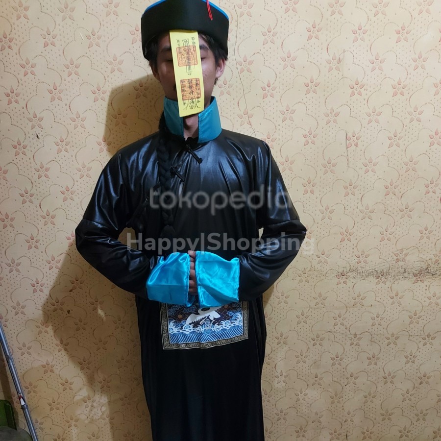 Kostum Vampir Cina Chineese Vampire Dewasa Aksesoris Lengkap Halloween