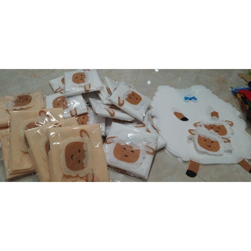 Kostum Domba Sheep Anak 4-8 Tahun Spounbon