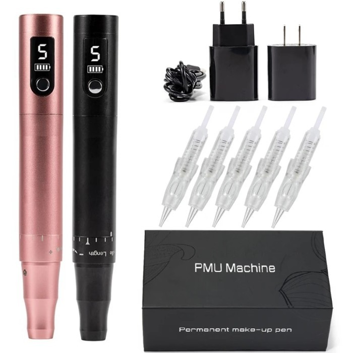 Wireless PMU Machine Tattoo Pen Kit Professional Microshading Machine
