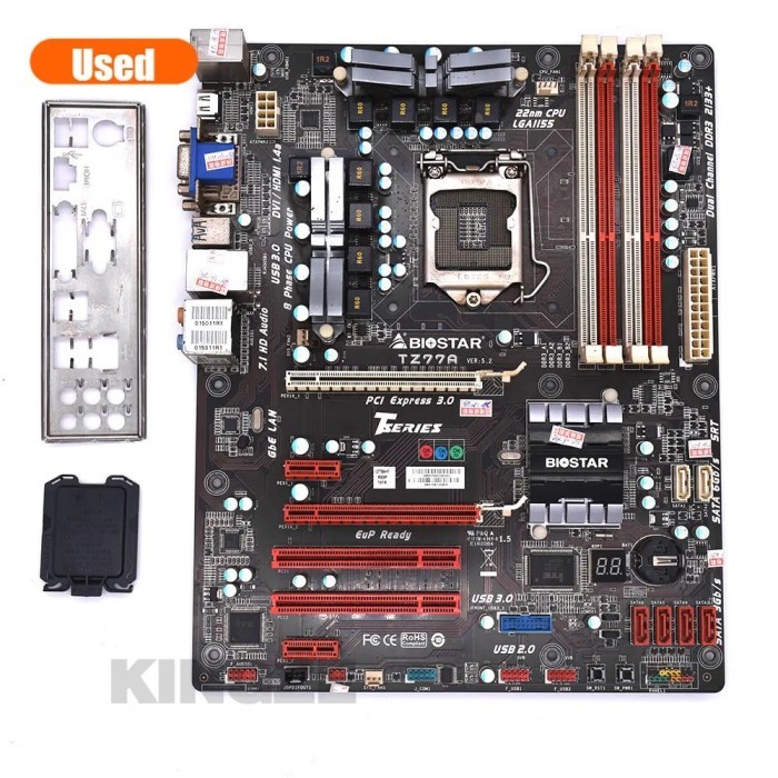 BIOSTAR TZ77A Original Motherboard Intel Z77 LGA 1155 DDR3 32G