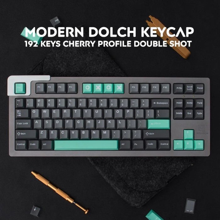 192 Keys Clone GMK Modern Dolch Cherry Profile DOUBLE SHOT Mechanical