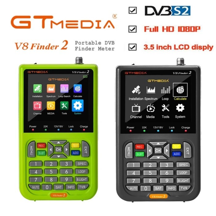 GTMEDIA V8 Finder2 Satellite Finder Meter DVB-S2X 1080P gtmedia v8