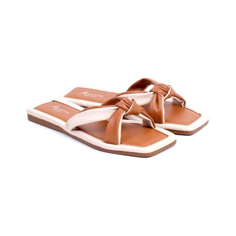 Sandal Wanita Flats AUSTIN Cher - Camel *