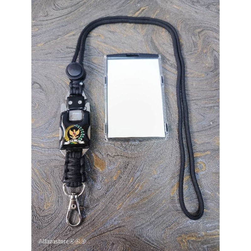 

Lanyard tactical id card holder logo dpr ri dprd