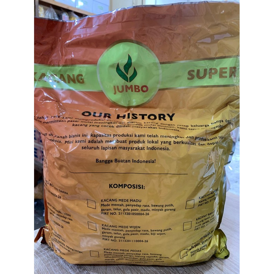 

5KG KACANG THAILAND JUMBO GROSIR 1 DUS / KACANG BANGKOK DAUN JERUK Terlaris