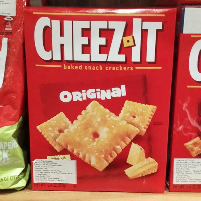 

cheezit baked cracker Snack original 351gr biskuit biscuit Terlaris