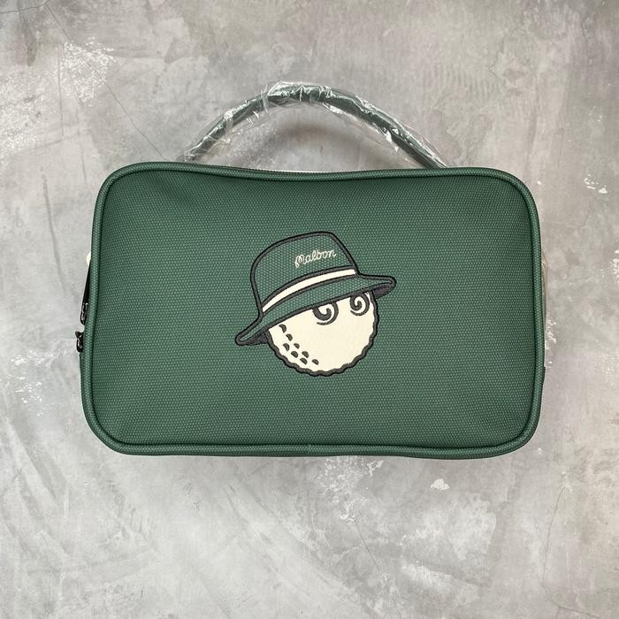 Alfa Sport Malbon Golf Round Handle Pouch Bag Green