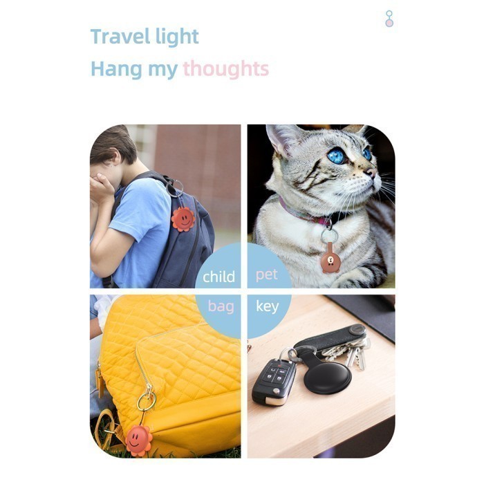 (Expert) MIJOBS Gantungan Kunci Silicone Bear u/ Apple AirTag Case Cover Casing