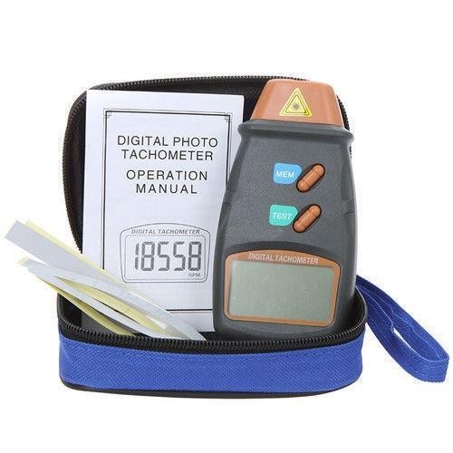 Mini Digital Tachometer for RPM - MAX 99999 RPM(Alat Ukur Rotasi Roda)