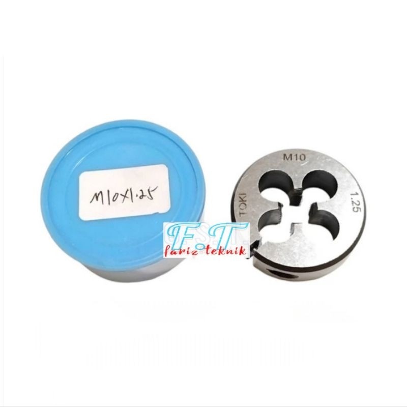 Senai M10 1.25 TOKI Senay Drat Luar Round Dies Snai Snay m101.25 untuk drat baut 14