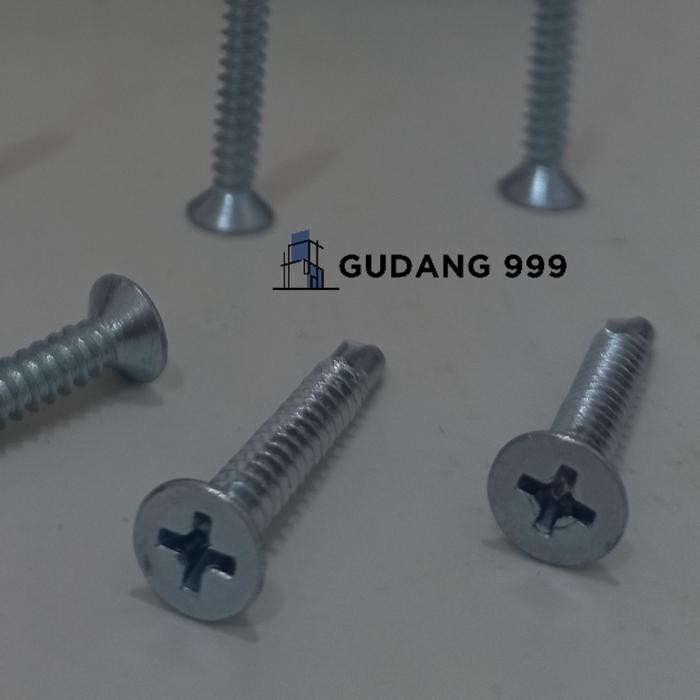 Tuklex- Skrup Lisplank 3,2 cm Camel / Skrup Baja Ringan 100 / Skrup GRC Plank