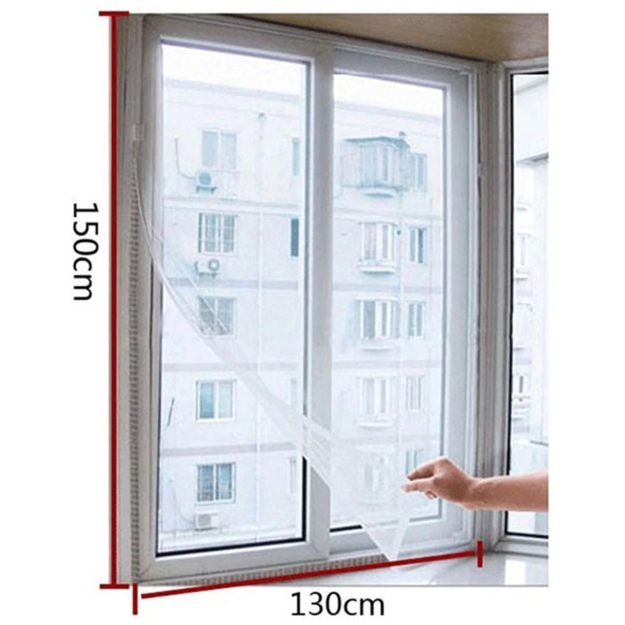 Tirai Jendela Tempel Kawat Nyamuk