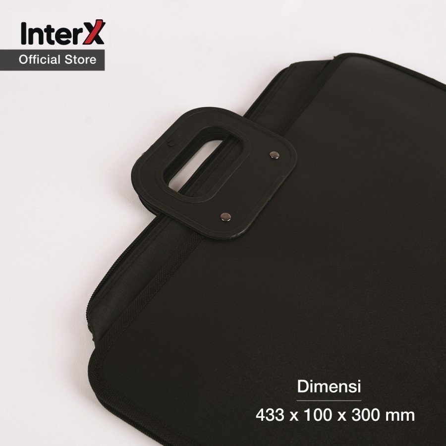 

[READY] Inter X Carry Bag F4 Black Tas Kantong Dokumen / Tas Tenteng Folio Hitam