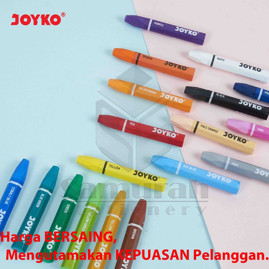 

[READY] Crayon Joyko OP-55s / Krayon Minyak isi 55 Warna / Oil Pastel OP 55S For Drawing Water