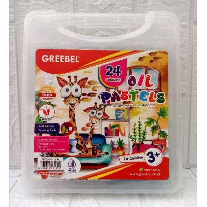 

[READY] Krayon Greebel 24 Warna / Oil Pastel Greebel / Crayon Greebel