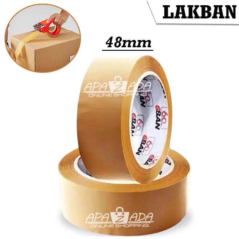 

JH8 Apazada - Lakban 6BAN Bening Dan Coklat Size 48mm x 90yard 6 Pcs / OPP Tape / Solatip Bening