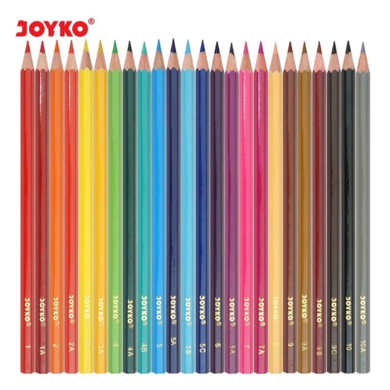 

[READY] Pensil Warna Panjang 24 Warna Joyko CP-101 Color Pencils 24 W