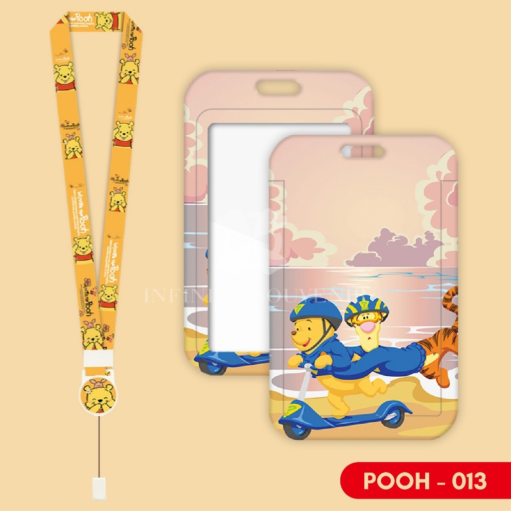 

JH8 (N017) ID Card Holder Tali Yoyo Winnie The Pooh / Nametag Yoyo Tiger Piglet / Card Holder Yoyo /