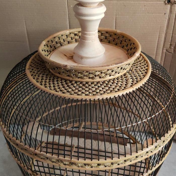 Amour Petshop Sangkar Puter Tekukur Rajut Rotan [ Only]