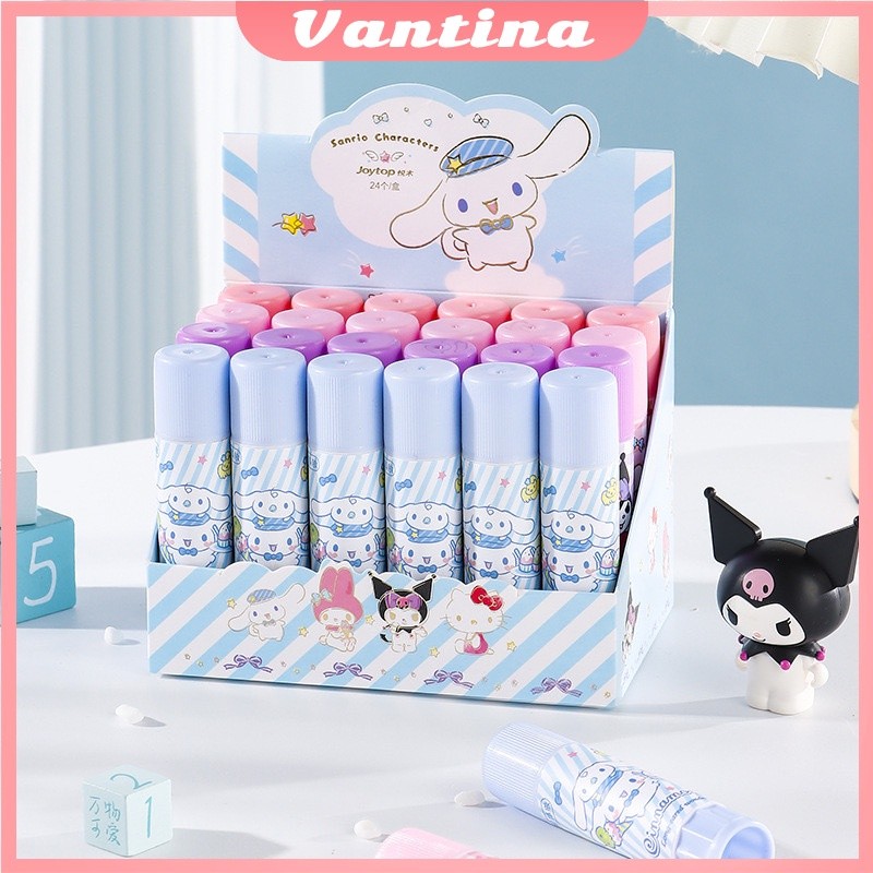 

JH8 (1pak=24pcs) Glue Stick Fancy Kertas Batang / Glue Stik Karakter Motif Kartun sanrio / Lem Stik