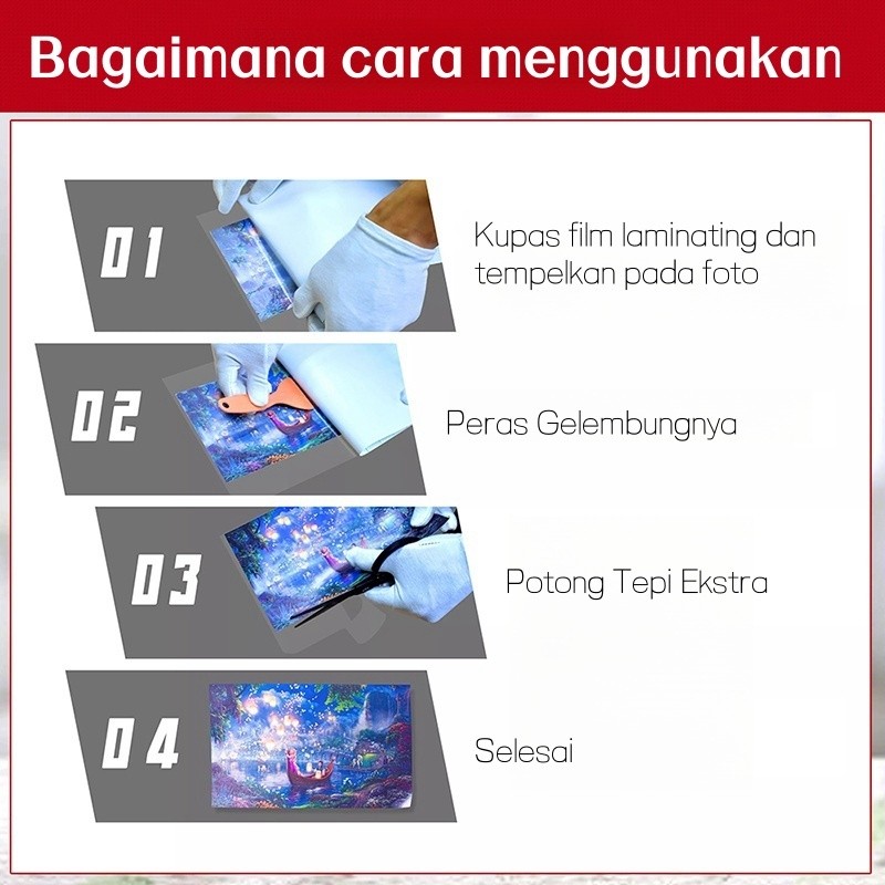 

JH8 QUAFF Photo Top / Film Laminating Dingin Ukuran A4 / 80 mikron