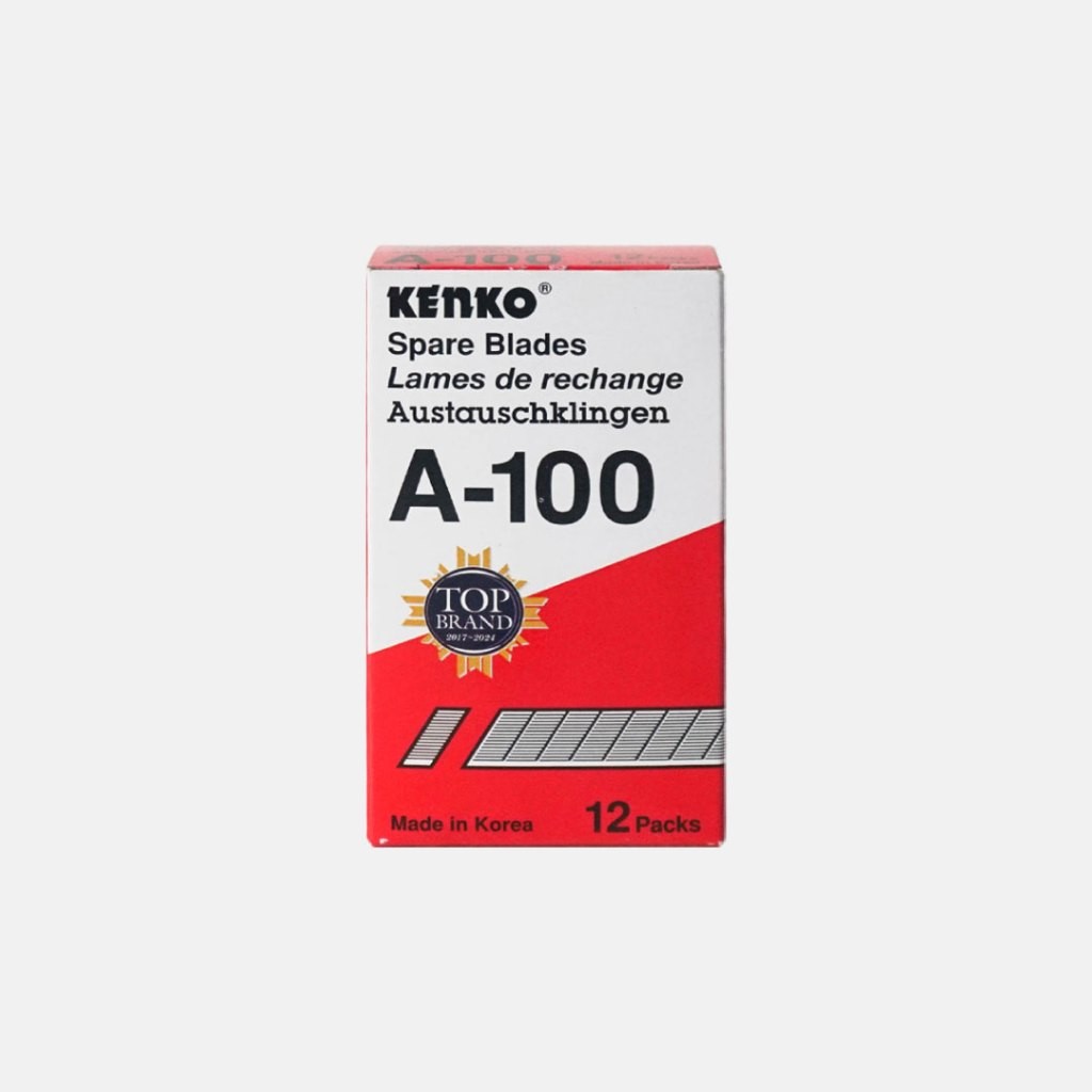 

JH8 Kenko Cutter Blade A-100 - Isi Pisau Pemotong / Cutter 9mm - 1 Box Isi 12 Pack