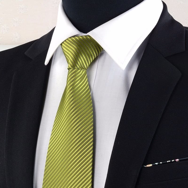KIAMA - Dasi Salur Hijau 3inch Hijau Olive Hijau Melon Hijau Tua