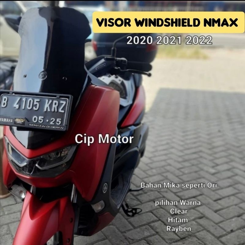 Visor Windshield NEW NMAX 2020 2021 2022 YDP tinggi Warna Hitam Smoke Clear Bening