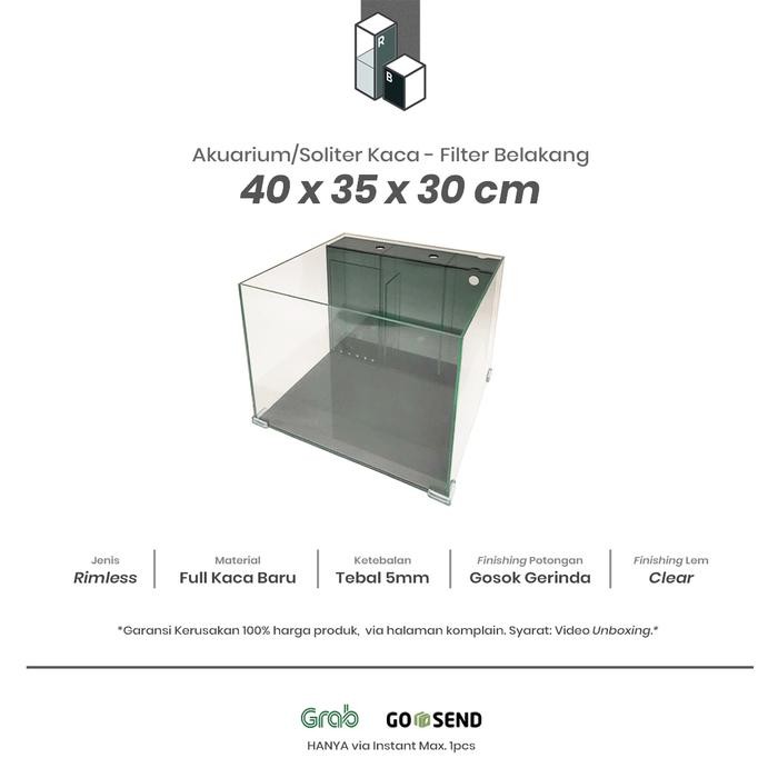 Pawfect Grooming Aquarium 40 35 30 Filter / Sump Belakang