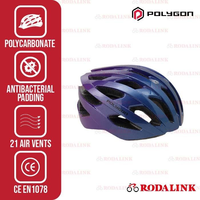 (Expert) Polygon Helm Sepeda Road Bike Axel Helm Sepeda Balap