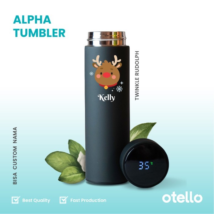 

Cuom Tumbler Natal Twinkle Rudolph Kado Botol Air Minum Hampers Gift