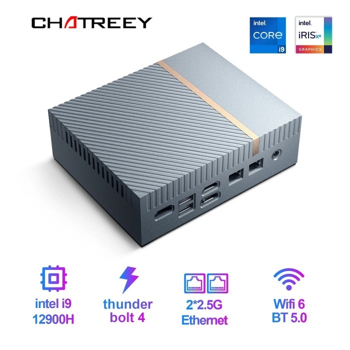 Chatreey IT12 Mini PC Intel Core i7 1270P i9 13900H Gaming Desktop