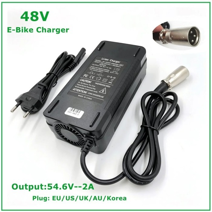 54.6V2A Charger 54.6v 2A Electric Bike Lithium Battery Charger for