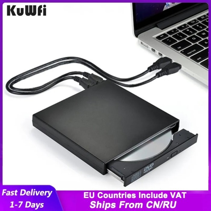 DVD ROM External Optical Drive USB 2.0 CD/DVD-ROM CD-RW Player Burner