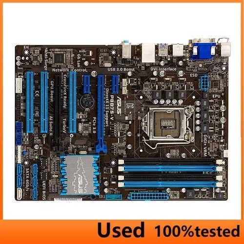 P8B75-V Original Desktop Motherboard Intel B75 Socket LGA 1155 i3 i5