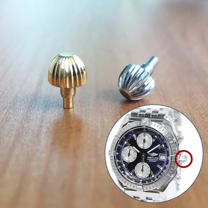 steel waterproof pumpkin crown for Breitling Chronomat