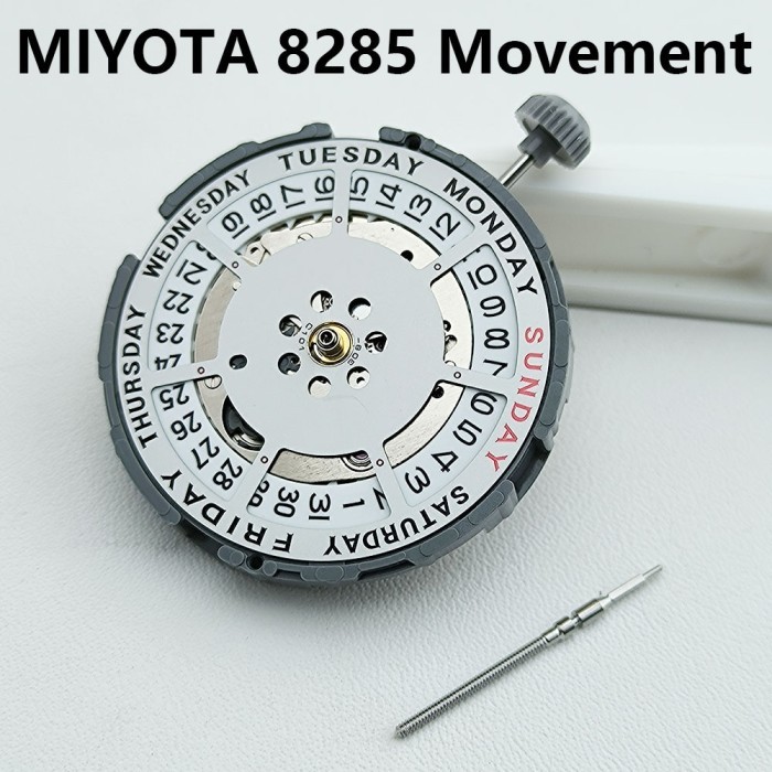 Miyota 8285 movement dual calendar white movement 8285 mechanical