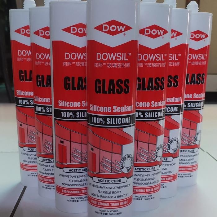 Fixco- dowsil glass/dowsil sealant/dowsil silicon lem kaca